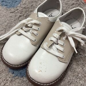 Kids White and Tan Footmates